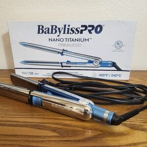 BaBylissPRO Nano Titanium Prima3000 Blue Flat Iron